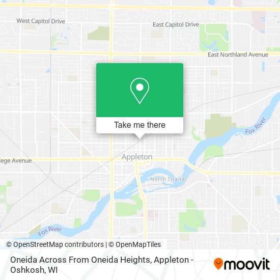 Mapa de Oneida Across From Oneida Heights