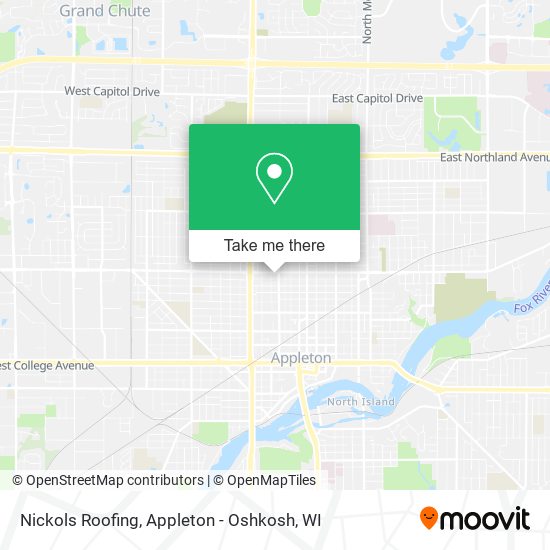 Nickols Roofing map