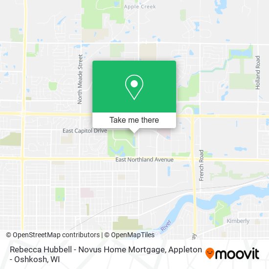 Mapa de Rebecca Hubbell - Novus Home Mortgage