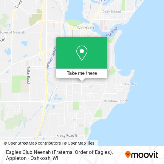 Mapa de Eagles Club Neenah (Fraternal Order of Eagles)