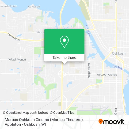 Marcus Oshkosh Cinema (Marcus Theaters) map
