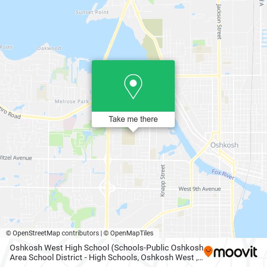 Mapa de Oshkosh West High School