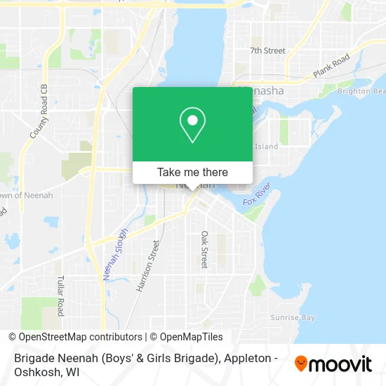 Brigade Neenah (Boys' & Girls Brigade) map