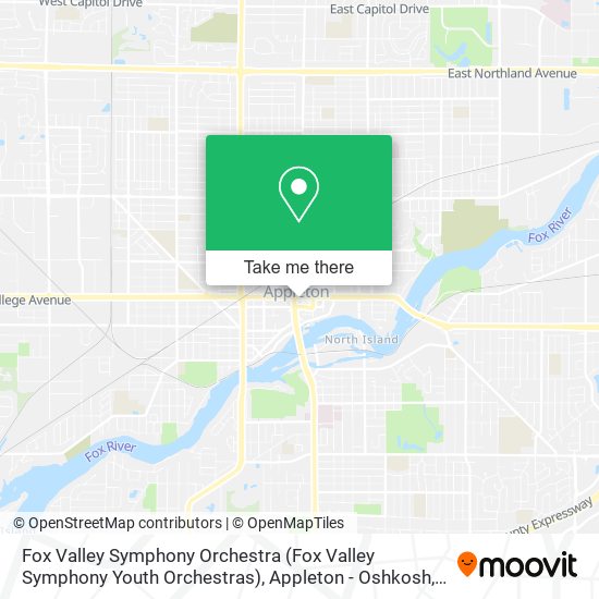 Fox Valley Symphony Orchestra (Fox Valley Symphony Youth Orchestras) map