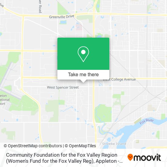 Community Foundation for the Fox Valley Region (Women's Fund for the Fox Valley Reg) map