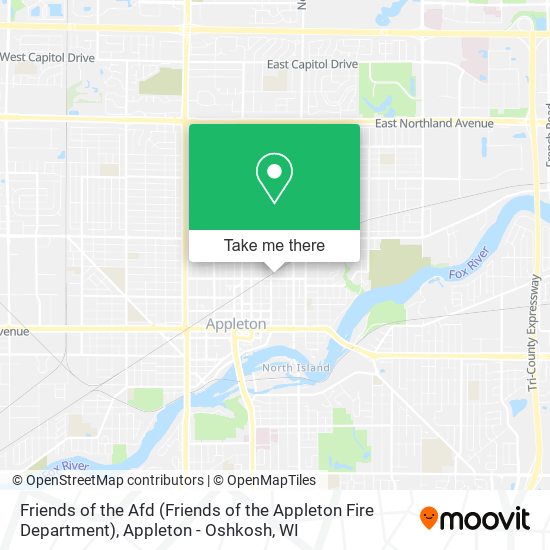 Friends of the Afd (Friends of the Appleton Fire Department) map