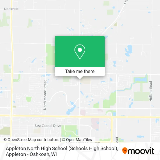 Mapa de Appleton North High School (Schools High School)