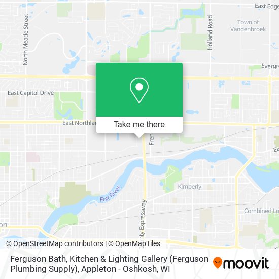 Mapa de Ferguson Bath, Kitchen & Lighting Gallery (Ferguson Plumbing Supply)