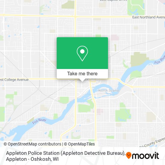 Mapa de Appleton Police Station (Appleton Detective Bureau)