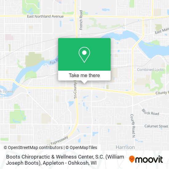 Mapa de Boots Chiropractic & Wellness Center, S.C. (William Joseph Boots)