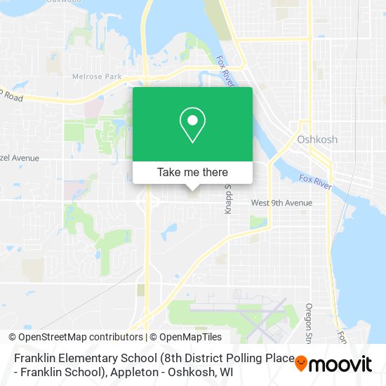 Franklin Elementary School (8th District Polling Place - Franklin School) map