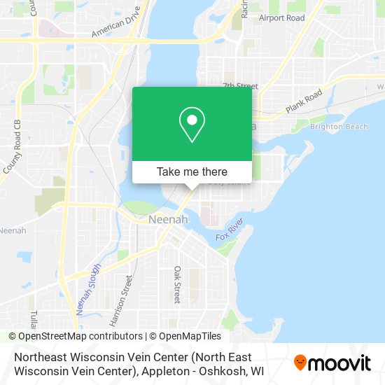 Mapa de Northeast Wisconsin Vein Center (North East Wisconsin Vein Center)