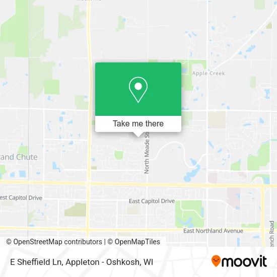 Mapa de E Sheffield Ln