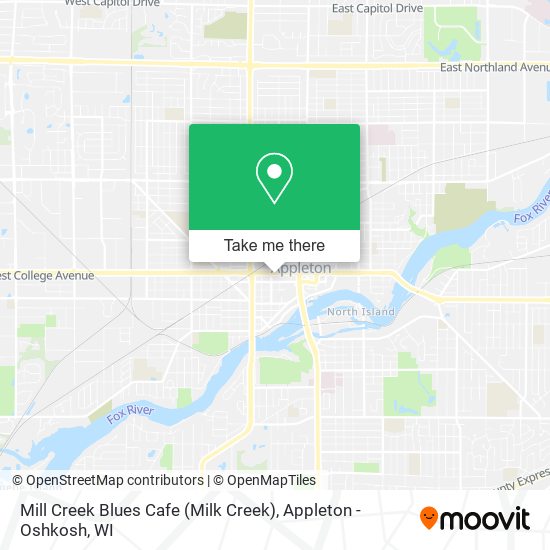 Mapa de Mill Creek Blues Cafe (Milk Creek)