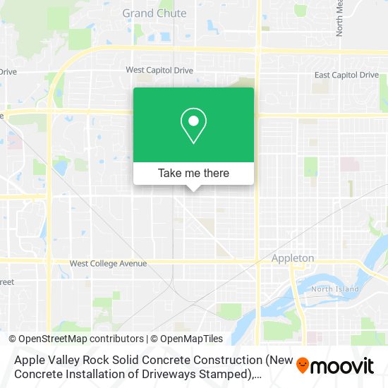 Apple Valley Rock Solid Concrete Construction (New Concrete Installation of Driveways Stamped) map