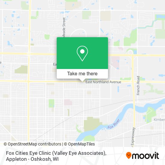 Fox Cities Eye Clinic (Valley Eye Associates) map