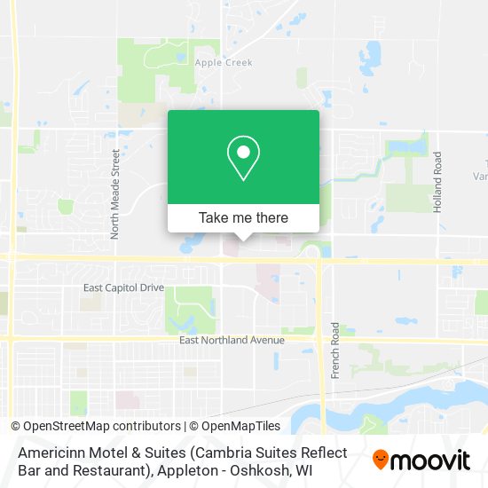 Americinn Motel & Suites (Cambria Suites Reflect Bar and Restaurant) map