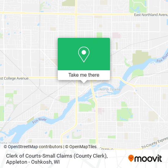 Clerk of Courts-Small Claims (County Clerk) map