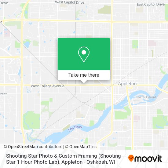 Mapa de Shooting Star Photo & Custom Framing (Shooting Star 1 Hour Photo Lab)