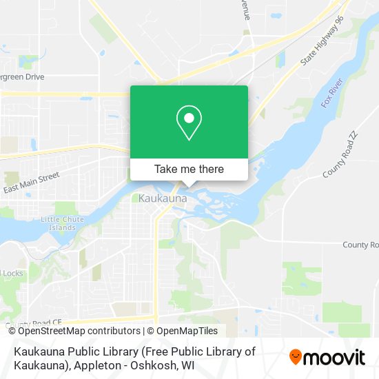 Mapa de Kaukauna Public Library (Free Public Library of Kaukauna)