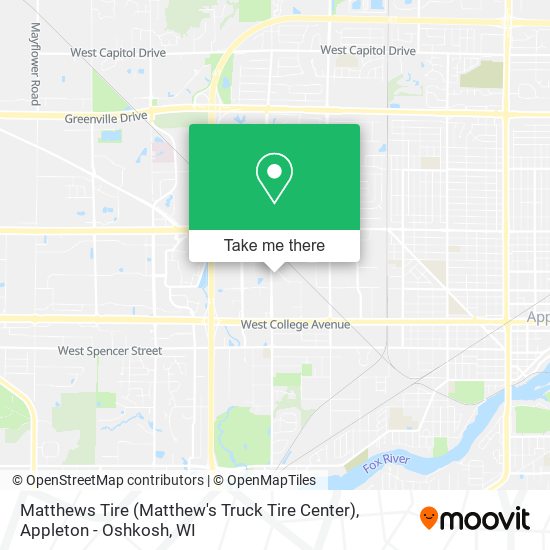 Mapa de Matthews Tire (Matthew's Truck Tire Center)