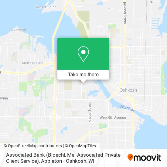 Associated Bank (Bloechl, Mei-Associated Private Client Service) map