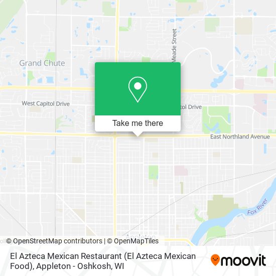 Mapa de El Azteca Mexican Restaurant