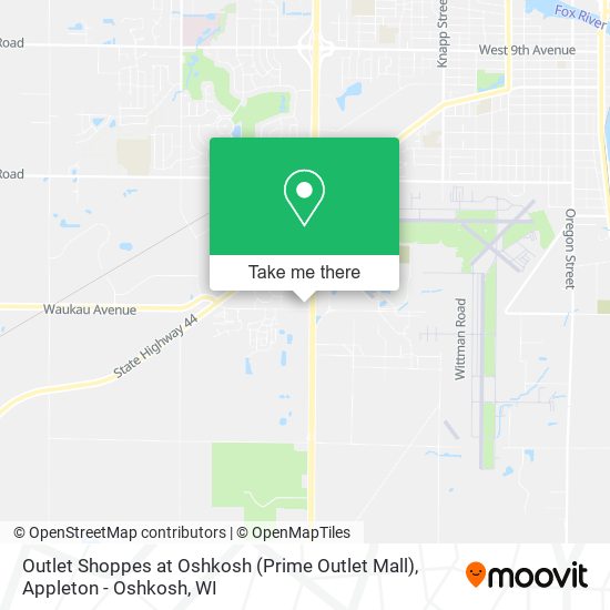 Mapa de Outlet Shoppes at Oshkosh (Prime Outlet Mall)