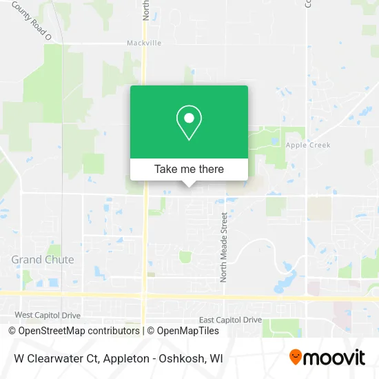 W Clearwater Ct map
