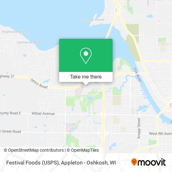 Mapa de Festival Foods (USPS)