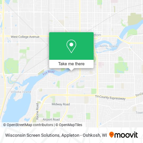 Mapa de Wisconsin Screen Solutions