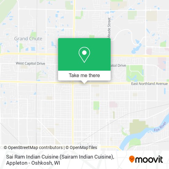 Mapa de Sai Ram Indian Cuisine (Sairam Indian Cuisine)