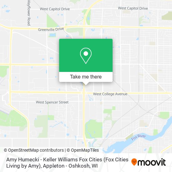 Mapa de Amy Humecki - Keller Williams Fox Cities (Fox Cities Living by Amy)