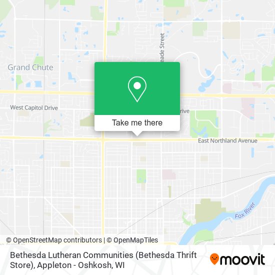 Mapa de Bethesda Lutheran Communities (Bethesda Thrift Store)