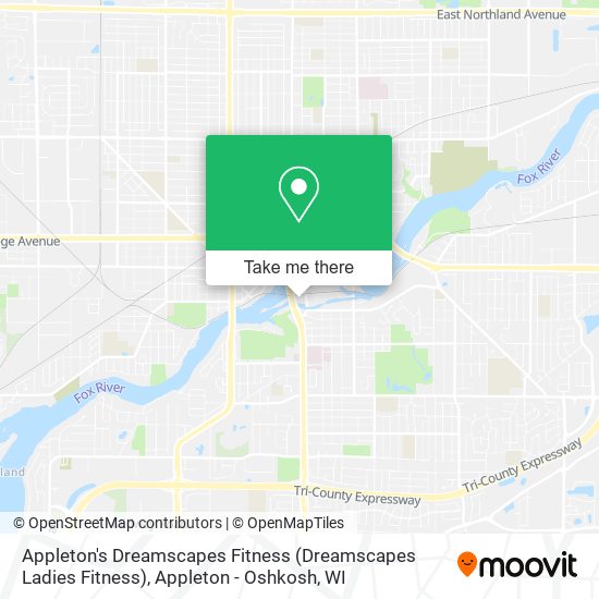 Appleton's Dreamscapes Fitness (Dreamscapes Ladies Fitness) map