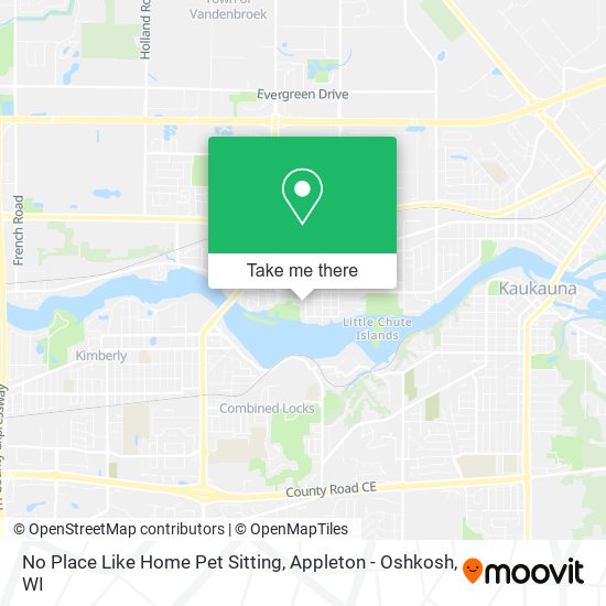 No Place Like Home Pet Sitting map