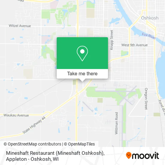 Mapa de Mineshaft Restaurant (Mineshaft Oshkosh)