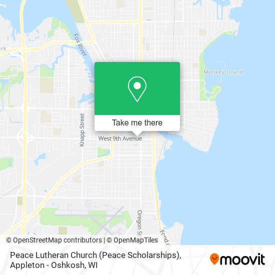 Peace Lutheran Church (Peace Scholarships) map