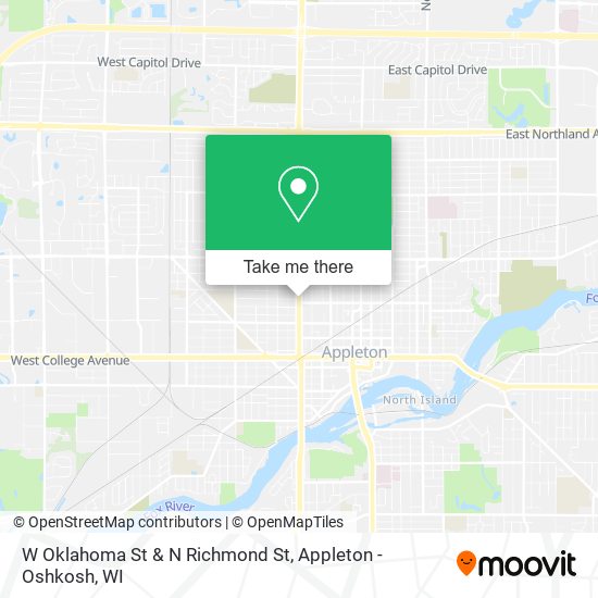 W Oklahoma St & N Richmond St map