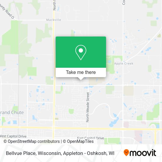 Bellvue Place, Wisconsin map