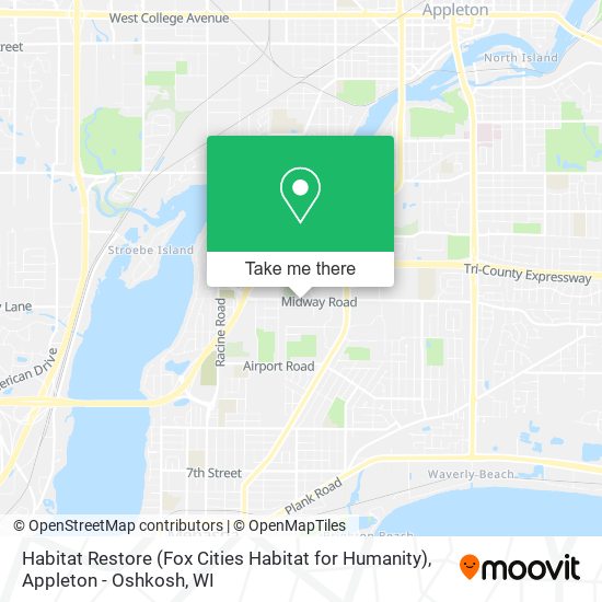 Habitat Restore (Fox Cities Habitat for Humanity) map
