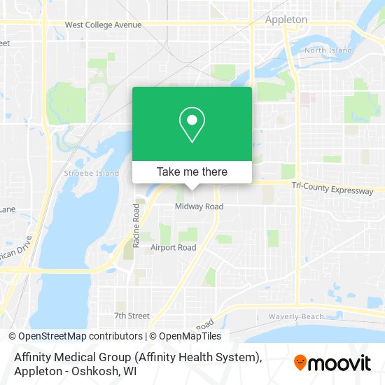 Affinity Medical Group (Affinity Health System) map