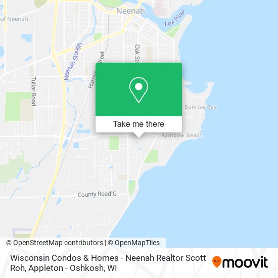 Mapa de Wisconsin Condos & Homes - Neenah Realtor Scott Roh