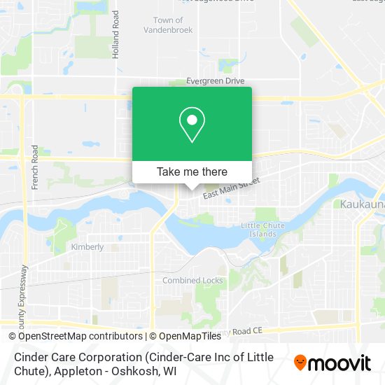 Cinder Care Corporation (Cinder-Care Inc of Little Chute) map