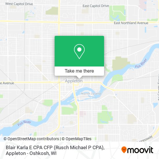 Blair Karla E CPA CFP (Rusch Michael P CPA) map