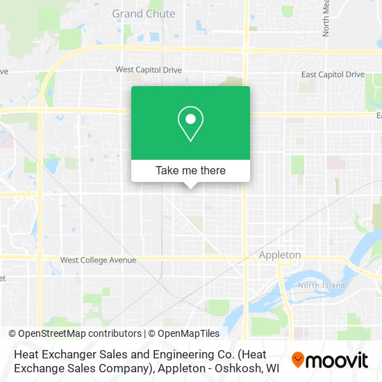 Heat Exchanger Sales and Engineering Co. (Heat Exchange Sales Company) map