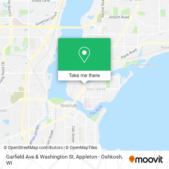 Mapa de Garfield Ave & Washington St
