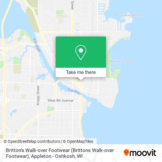 Britton's Walk-over Footwear (Brittons Walk-over Footwear) map