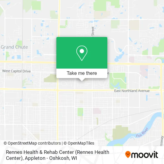 Rennes Health & Rehab Center map