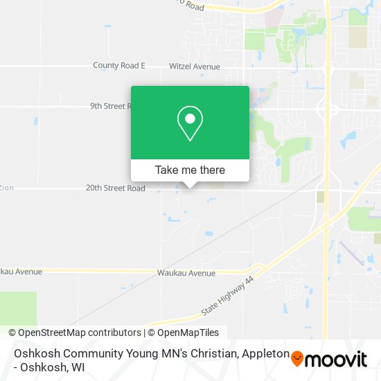 Mapa de Oshkosh Community Young MN's Christian